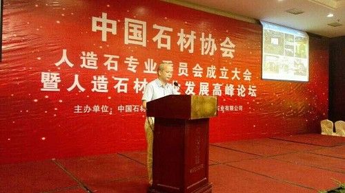 人造石专业委员会成立,萬峯石材林志伟谈《人造石的品牌化运作》