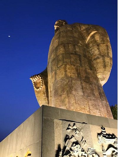 鸿雁照明中标钱王像夜景照明提升项目