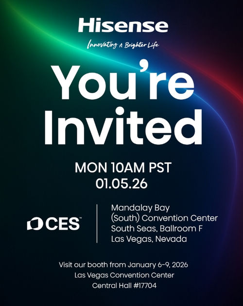 曝!海信将携全新一代RGB-Mini LED电视亮相CES 2026,再次领先一代